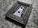 Violet Delights Embellished Skeleton Framed Embroidery