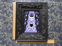 Violet Delights Embellished Skeleton Framed Embroidery