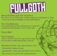 Image 2 of The Sons of Montana - 'Full Goth' Compact Disc
