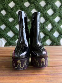 Image 3 of Appearance worn black flame boots 