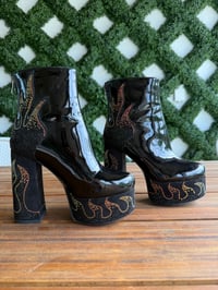 Image 5 of Appearance worn black flame boots 