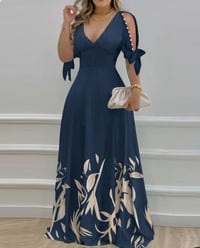 Ladies Bouquet Maxi Dress