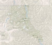 Image 3 of North Cascades National Park 3D Topography Map