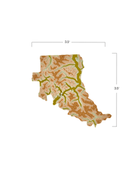Image 5 of North Cascades National Park 3D Topography Map