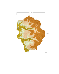 Image 5 of Yosemite National Park 3D Topography Map