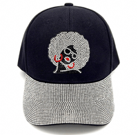 Apro Girl Rhinestone Baseball Cap 