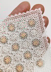 Image 3 of Cream Flowers Baby Blanket