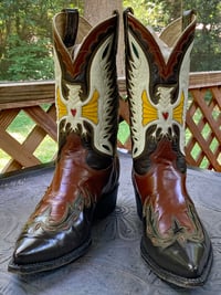 Image 2 of Retro Roy Rodgers Eagle Cowboy Boots