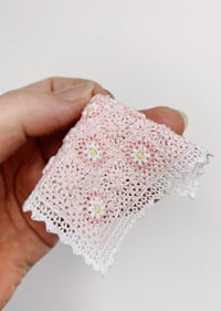 Image 2 of Pink Flowers Baby Blanket