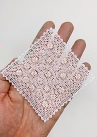 Image 3 of Pink Flowers Baby Blanket