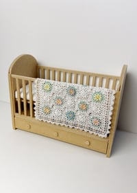 Image 1 of Pastel Flowers Baby Blanket