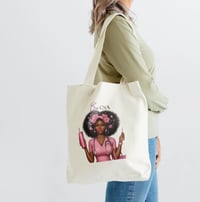 Image 3 of Boujie CNA Canvas Tote