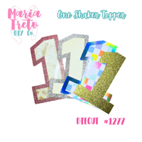Image 2 of Cake Topper Number 1 Diecut 1277