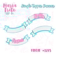 Image 1 of Simple Topper Banner - Diecut 1278