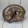 Dark 'Brindle' Sighthound Sculpture