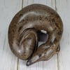 Dark 'Brindle' Sighthound Sculpture