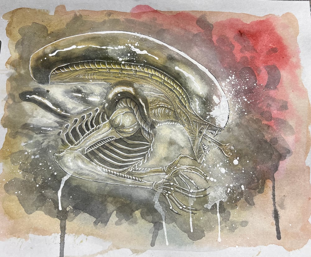 Image of ALIEN DAY 2025! GOLD FOIL XENOMORPH PRINT