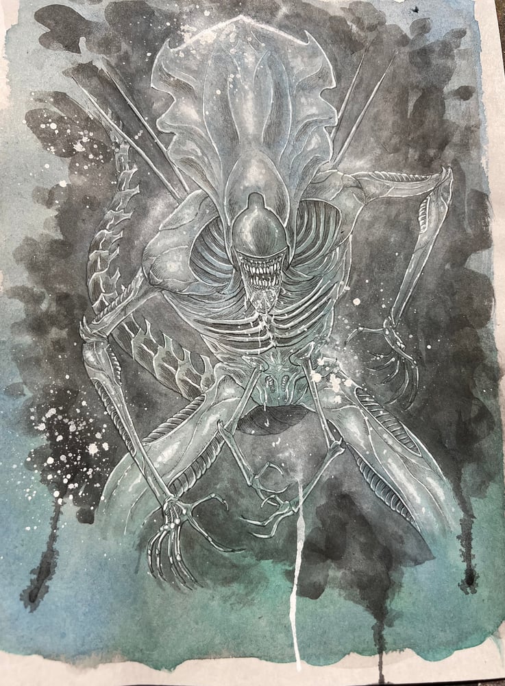 Image of ALIEN DAY 2025! GOLD FOIL XENOMORPH PRINT