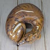 Amber Topaz Brindle Sighthound Sculpture
