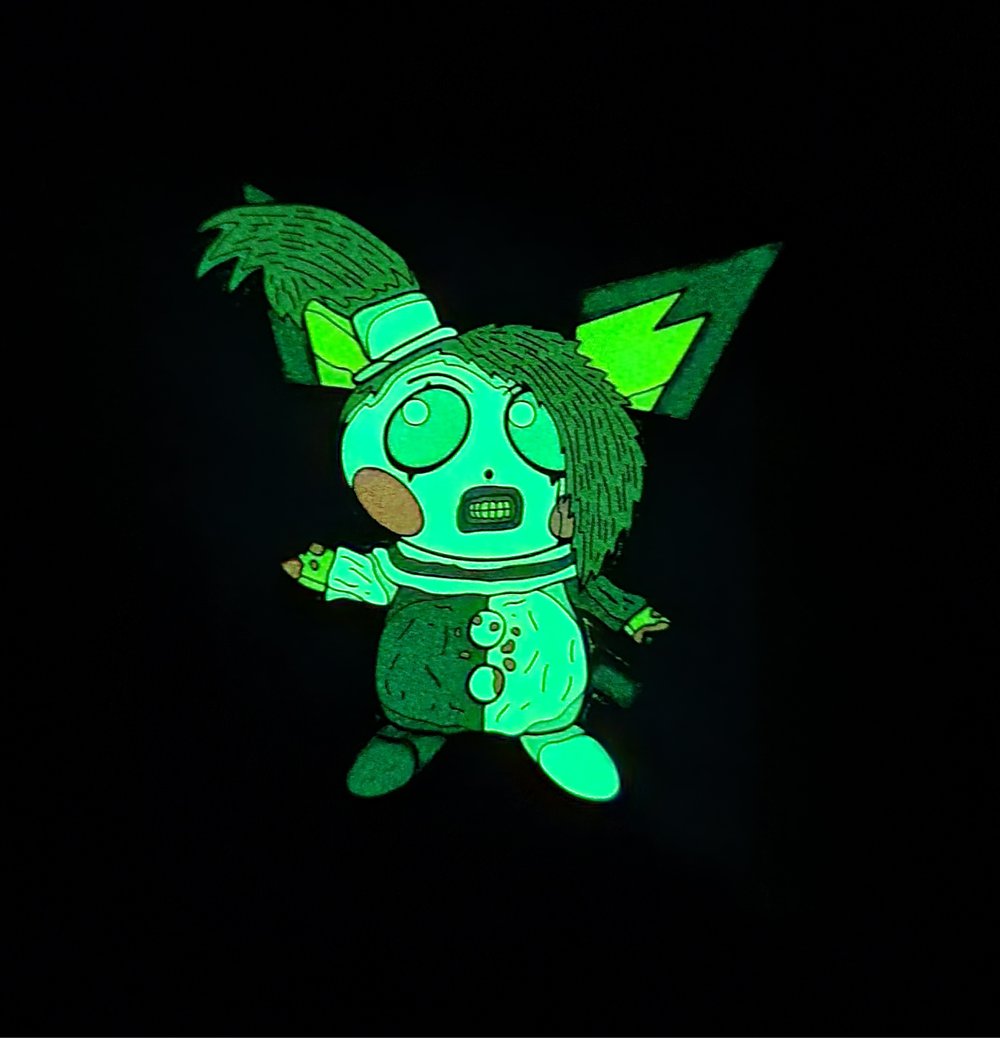 "Pale Girl Pichu" 2.25" Enamel Pin 