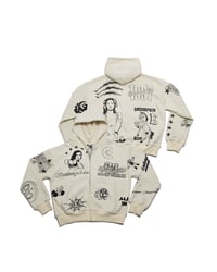 Image 3 of Endorphin "Prison Tatts" All-Over Print Hoodie