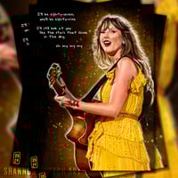 Image 1 of Debut | The Eras Tour Song Lyrics Painting