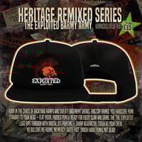HERITAGE REMIXED – SNAP 90’s Flat Visor Cap – The Exploited Barmy Army
