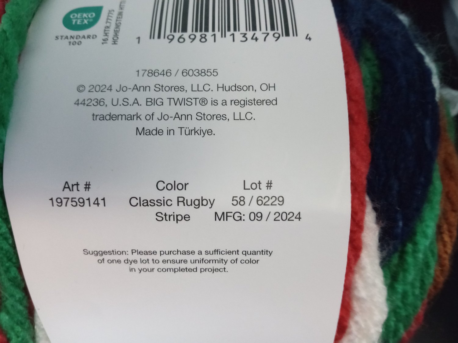 Image of 8 cakes of Big Twist Flourish yarn