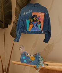 Image 1 of CHAQUETA CROP DEMIN