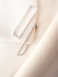 Image 2 of Bijou d'oreille HORIZON Lisse Argent