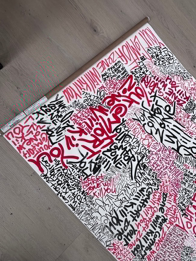  2ft,9inch x 8ft  • Vinyl Scroll • YCZWKY