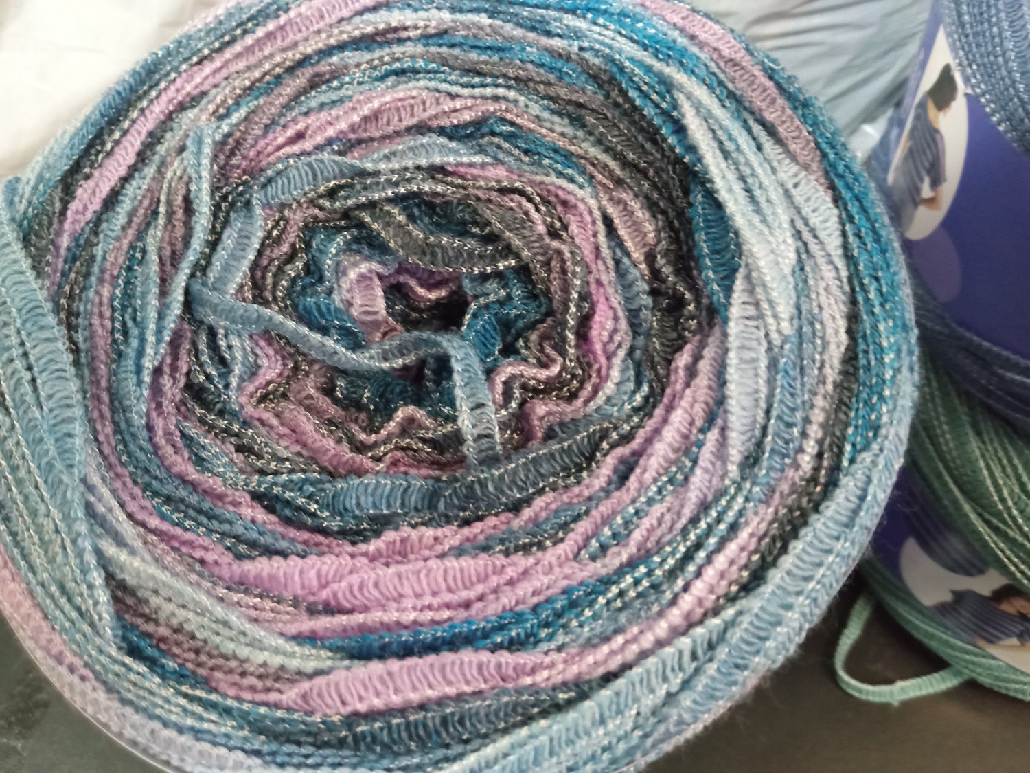 Image of 4 cakes of Caron Colorama Lace