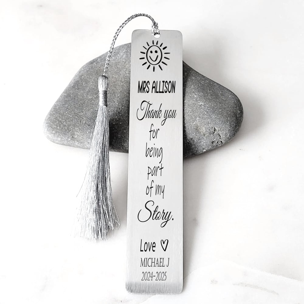 Image of Thank you for being part of my story. Teacher appreciation gift. Teacher's Day Gifts CANADA.