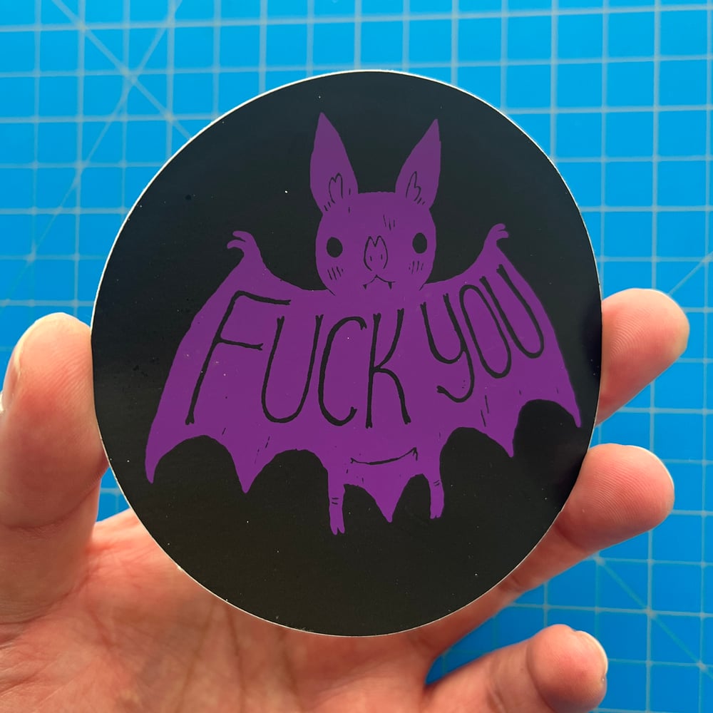 Image of Cussing Circular Stickers