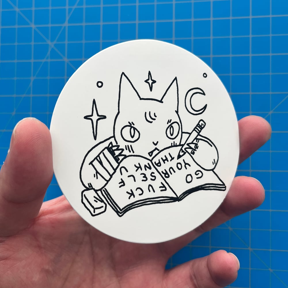 Image of Cussing Circular Stickers