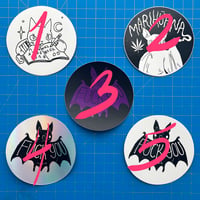 Image 2 of Cussing Circular Stickers