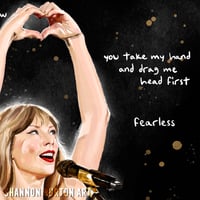 Image 5 of Fearless | The Eras Tour Song Lyrics Painting