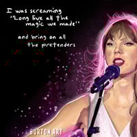 Image 4 of Speak Now | The Eras Tour Song Lyrics Painting