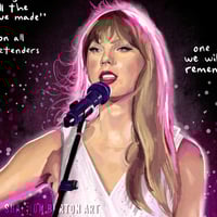 Image 2 of Speak Now | The Eras Tour Song Lyrics Painting