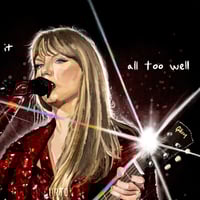 Image 5 of Red | The Eras Tour Song Lyrics Painting