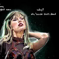 Image 5 of Reputation | The Eras Tour Song Lyrics Painting