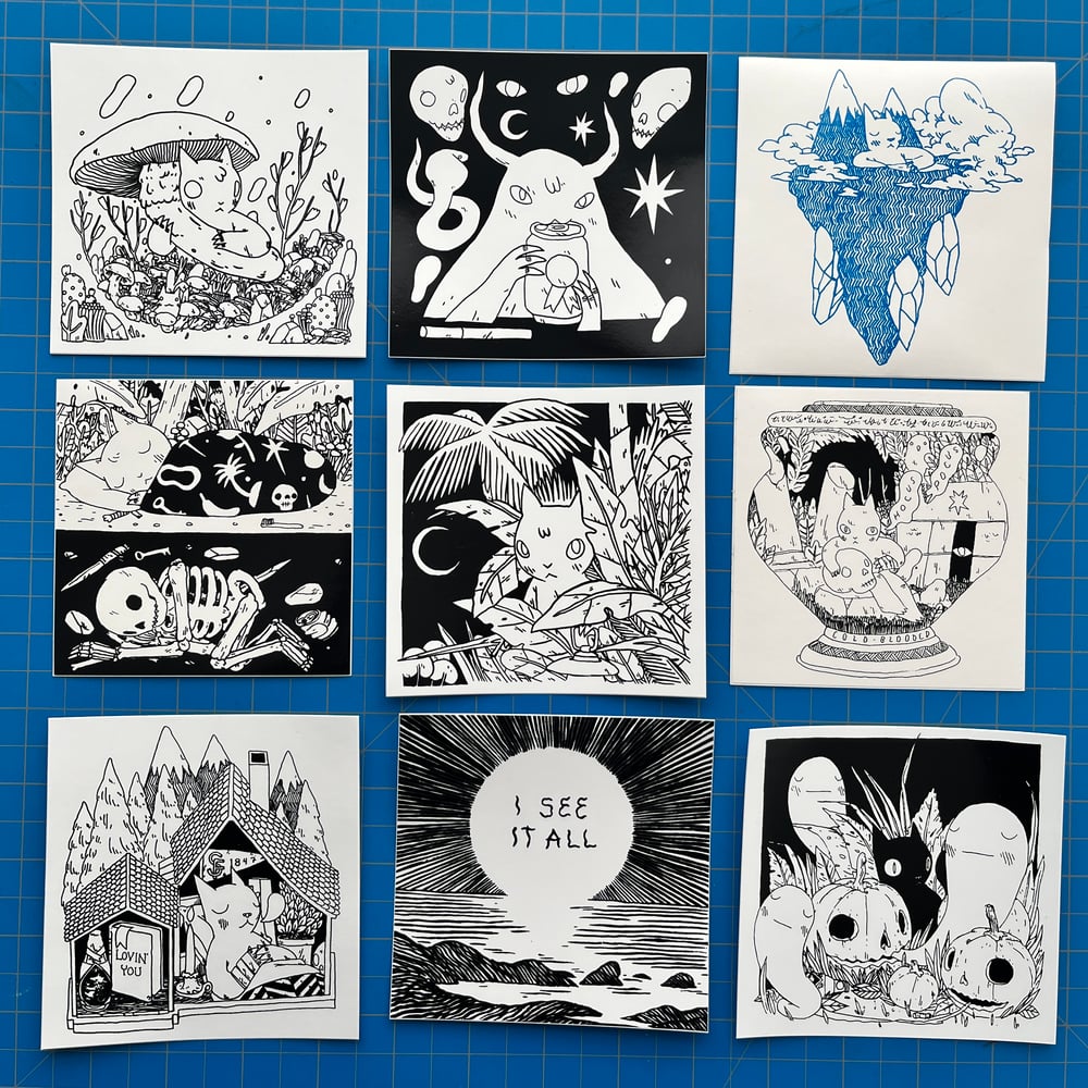 Image of Large Square Stickers