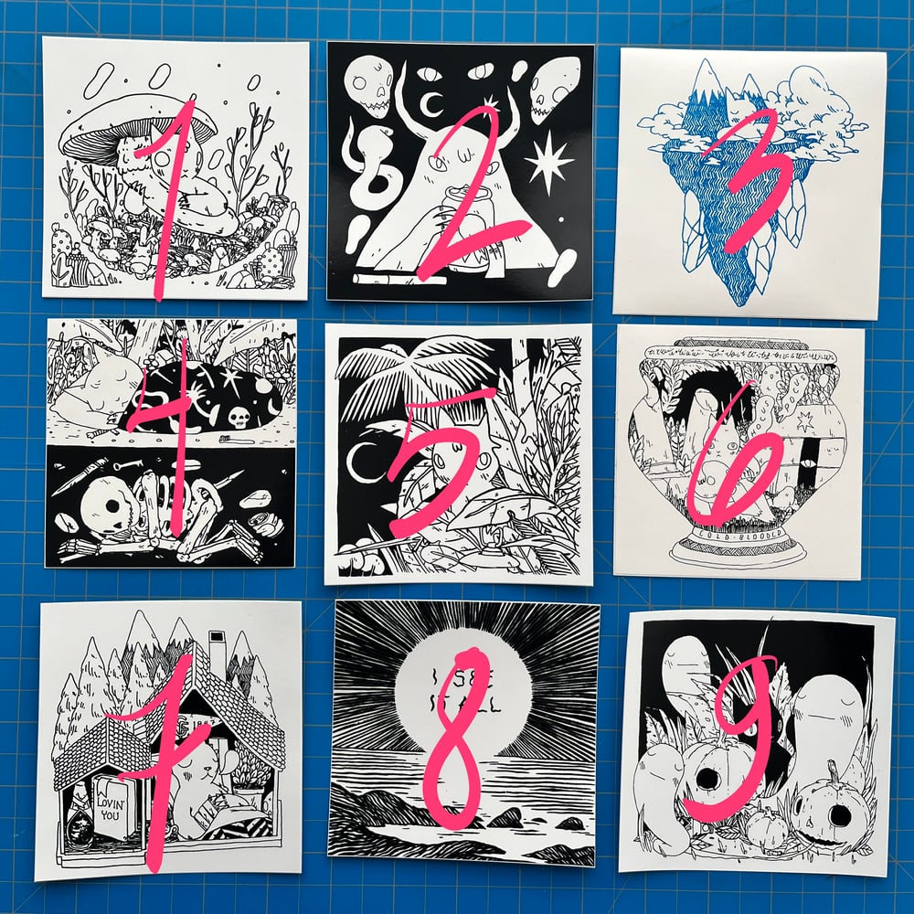 Image of Large Square Stickers