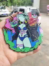 Image 4 of Lucy & Rebecca 3.5" Hard Enamel Pins **PREORDER OPEN**