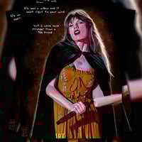 Image 1 of Evermore | The Eras Tour Song Lyrics Painting