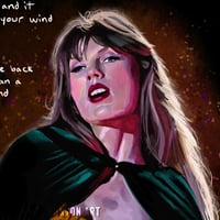 Image 2 of Evermore | The Eras Tour Song Lyrics Painting