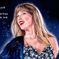 Image 2 of Midnights | The Eras Tour Song Lyrics Painting
