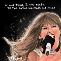 Image 4 of The Tortured Poets Department | The Eras Tour Song Lyrics Painting