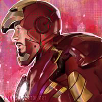 Image 3 of Proof that Tony Stark Has a Heart | Iron Man Painting