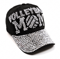 Black Valley Ball Mom Rhinestone Cap 
